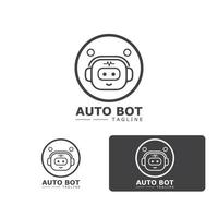 robot pictogram vector