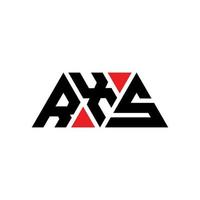 rxs driehoek brief logo ontwerp met driehoekige vorm. rxs driehoek logo ontwerp monogram. rxs driehoek vector logo sjabloon met rode kleur. rxs driehoekig logo eenvoudig, elegant en luxueus logo. rxs