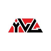 yll driehoek brief logo ontwerp met driehoekige vorm. yll driehoek logo ontwerp monogram. yll driehoek vector logo sjabloon met rode kleur. yll driehoekig logo eenvoudig, elegant en luxueus logo. yll