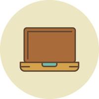 laptop gevuld retro vector