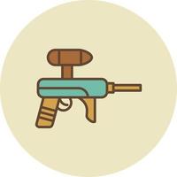 paintball gevuld retro vector