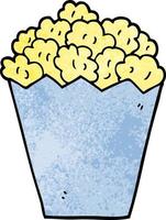 cartoon doodle popcorn vector