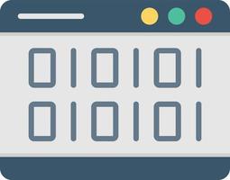 codering plat pictogram vector