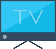 platte tv-pictogram vector