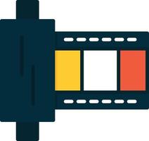 film strip plat pictogram vector