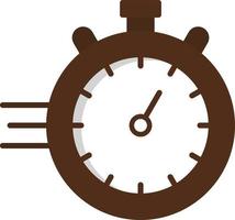 chronometer plat pictogram vector