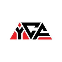 ycf driehoek brief logo ontwerp met driehoekige vorm. ycf driehoek logo ontwerp monogram. ycf driehoek vector logo sjabloon met rode kleur. ycf driehoekig logo eenvoudig, elegant en luxueus logo. ycf