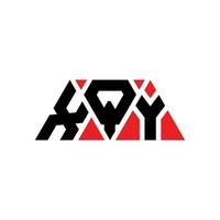 xqy driehoek brief logo ontwerp met driehoekige vorm. xqy driehoek logo ontwerp monogram. xqy driehoek vector logo sjabloon met rode kleur. xqy driehoekig logo eenvoudig, elegant en luxueus logo. xqy