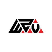 wzv driehoek brief logo ontwerp met driehoekige vorm. wzv driehoek logo ontwerp monogram. wzv driehoek vector logo sjabloon met rode kleur. wzv driehoekig logo eenvoudig, elegant en luxueus logo. wzv
