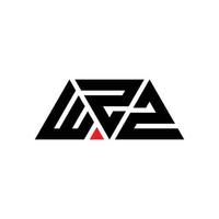 wzz driehoek brief logo ontwerp met driehoekige vorm. wzz driehoek logo ontwerp monogram. wzz driehoek vector logo sjabloon met rode kleur. wzz driehoekig logo eenvoudig, elegant en luxueus logo. wzz