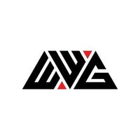 wwg driehoek brief logo ontwerp met driehoekige vorm. wwg driehoek logo ontwerp monogram. wwg driehoek vector logo sjabloon met rode kleur. wwg driehoekig logo eenvoudig, elegant en luxueus logo. wwg