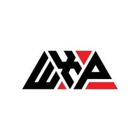wxp driehoek brief logo ontwerp met driehoekige vorm. wxp driehoek logo ontwerp monogram. wxp driehoek vector logo sjabloon met rode kleur. wxp driehoekig logo eenvoudig, elegant en luxueus logo. wxp
