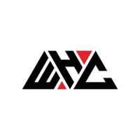whc driehoek brief logo ontwerp met driehoekige vorm. whc driehoek logo ontwerp monogram. whc driehoek vector logo sjabloon met rode kleur. welk driehoekig logo eenvoudig, elegant en luxueus logo. wat?