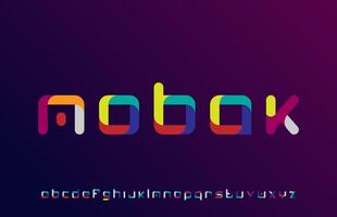 3D-kleine alfabet kalligrafie brief logo ontwerp vector
