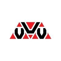 vuv driehoek brief logo ontwerp met driehoekige vorm. vuv driehoek logo ontwerp monogram. vuv driehoek vector logo sjabloon met rode kleur. vuv driehoekig logo eenvoudig, elegant en luxueus logo. vuv