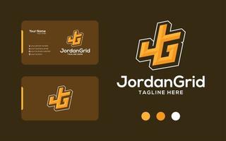 creatieve letter jg logo ontwerp monogram voor uw bedrijf vector