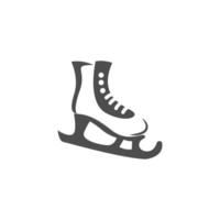 schaatsschoenen pictogram logo illustratie sjabloon vector