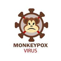 mokey pox virus uitbraak pandemische ziekte verspreid bewustzijn en alert vector