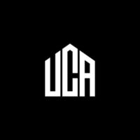 uca brief design.uca brief logo ontwerp op zwarte achtergrond. uca creatieve initialen brief logo concept. uca brief ontwerp. vector