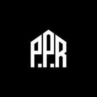 ppr brief logo ontwerp op zwarte achtergrond. ppr creatieve initialen brief logo concept. ppr brief ontwerp. vector