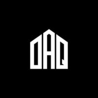 OAK brief logo ontwerp op zwarte achtergrond. oaq creatieve initialen brief logo concept. oaq brief ontwerp. vector