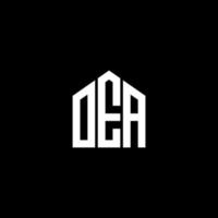 OEA brief logo ontwerp op zwarte achtergrond. oea creatieve initialen brief logo concept. oea brief ontwerp. vector