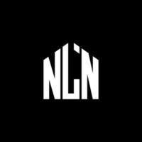 nln brief logo ontwerp op zwarte achtergrond. nln creatieve initialen brief logo concept. nln brief ontwerp. vector