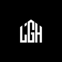 LGH brief logo ontwerp op zwarte achtergrond. lgh creatieve initialen brief logo concept. lgh brief ontwerp. vector