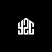 yzc creatieve initialen brief logo concept. yzc brief design.yzc brief logo ontwerp op zwarte achtergrond. yzc creatieve initialen brief logo concept. yzc-briefontwerp. vector