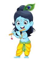 gelukkige krishna janmashtami. heer krishna vector