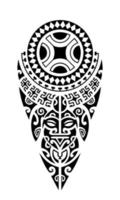 tattoo schets maori-stijl voor been of schouder. vector