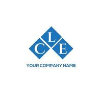 cle brief logo ontwerp op witte achtergrond. cle creatieve initialen brief logo concept. cle letterontwerp. vector