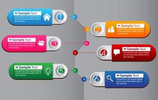 kleurrijke moderne infographic vector