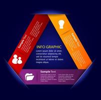 kleurrijke 3-stappen infographic vector