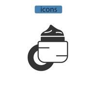 gezichtsmousturizer iconen symbool vectorelementen voor infographic web vector