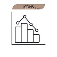 beurs pictogrammen symbool vector-elementen voor infographic web vector