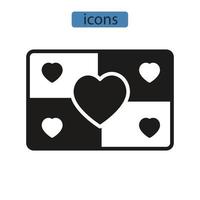 tolerantie iconen symbool vector-elementen voor infographic web vector