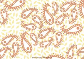 Bruine En Witte Paisley Achtergrond vector