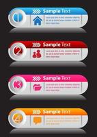 kleurrijke 4-stappen infographic vector