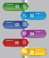 kleurrijke moderne infographic vector