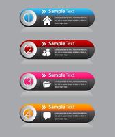 kleurrijke 4-stappen infographic vector