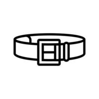 riem kleding accessoire lijn pictogram vectorillustratie vector