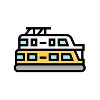 woonboot boot kleur pictogram vectorillustratie vector