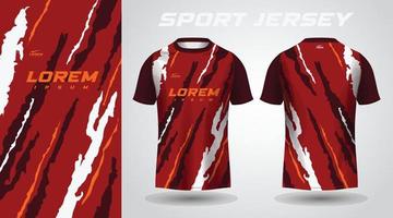 rood zwart sport jersey ontwerp vector