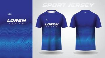 blauw t-shirt sport jersey ontwerp vector