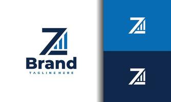 letter z financieel grafisch logo vector