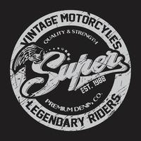 ruiterschedel met retro racer-attributen. Kan worden gebruikt voor t-shirtprint, mokprint, kussens, modeprintontwerp, kinderkleding, babydouche, begroeting en ansichtkaart. t-shirt ontwerp vector