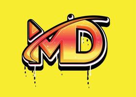 md brief swoosh logo vector