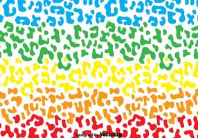 Regenboog luipaard patroon vector