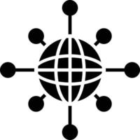 connectiviteit glyph-pictogram vector